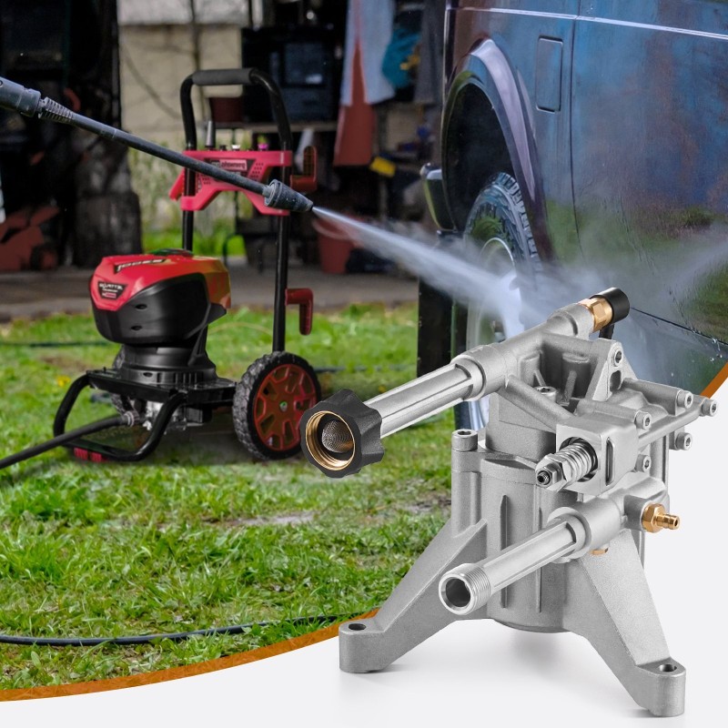 Painepesurin vaihtopumppu alumiini 214 bar 9,5 l/min pystyakseli 22,2 mm