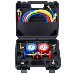 Kolmitie manometrisarja messinkirakenteinen 152 cm letkut auton ilmastointiin R134A R22 R12 R502