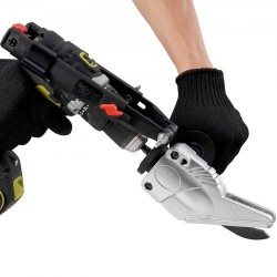 Porakiinnitteinen levyleikkuri kääntyvällä leikkuupäällä kuitusementille ja kipsilevylle