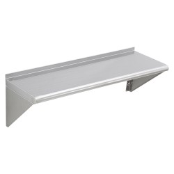 Seinään kiinnitettävä kelluva 430-ruostumaton teräshylly 30,5 cm 91,4 cm 113 kg kantavuus