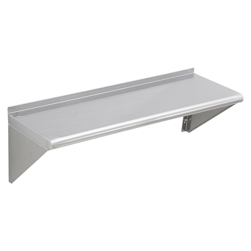 Seinään kiinnitettävä kelluva 430-ruostumaton teräshylly 30,5 cm 91,4 cm 113 kg kantavuus