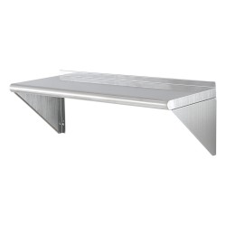 Seinään kiinnitettävä kelluva 430-ruostumaton teräshylly 30,5 cm 91,4 cm 113 kg kantavuus