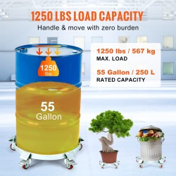 Rumpualusta hiiliteräsrunko viisisataakuusikymmentäseitsemän kilon kantavuus kaksisataaviisikymmentä litran tynnyreille viisi