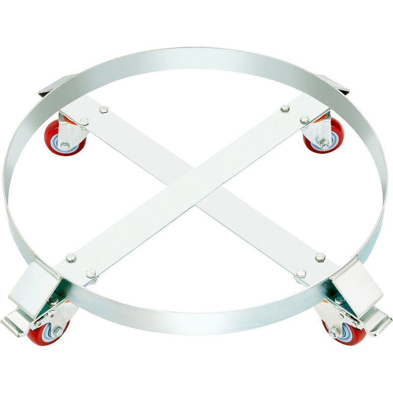 Tynnyrivaunut 2 kpl 208 L 454 kg hiiliteräs sinkitty tynnyrien käsittelyyn