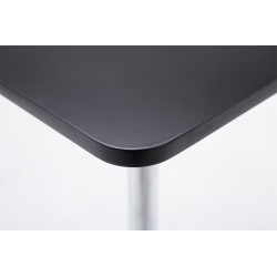 Tyylikäs seisomapöytä 60x60 cm neliönmuotoinen bistropöytä alumiinirungolla