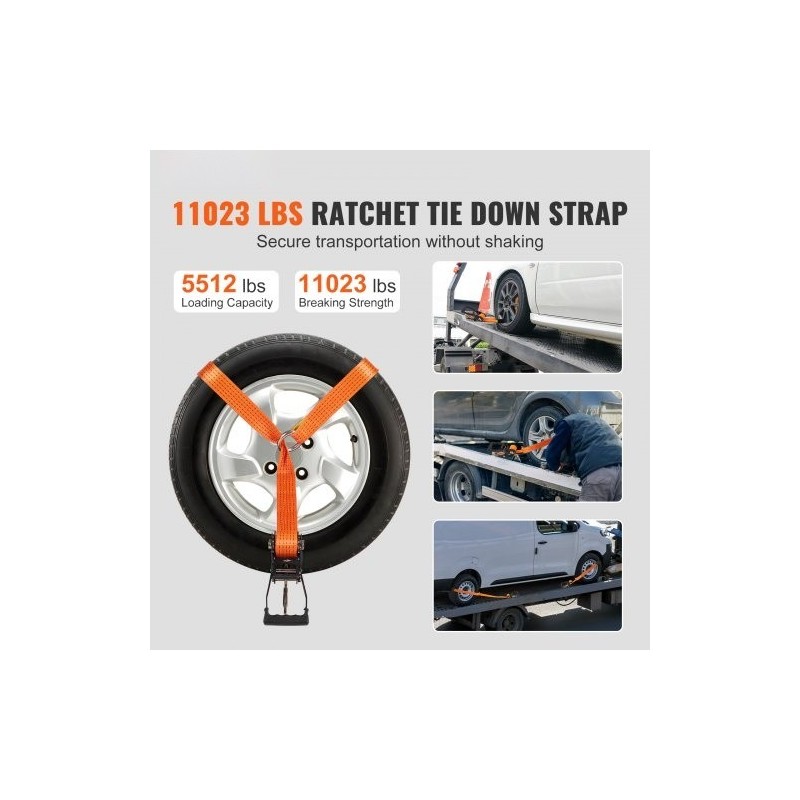 Rengaskiinnityshihnat polyesteri 120 tuumaa pitkät 4 kpl työkuorma 5512 paunaa