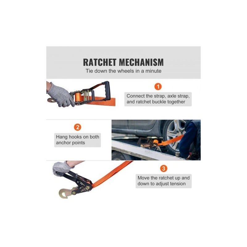 Rengaskiinnityshihnat polyesteri 120 tuumaa pitkät 4 kpl työkuorma 5512 paunaa
