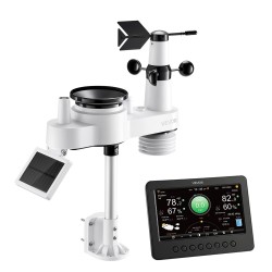 Sääasema 7-toiminen 7-tuumainen värinäyttö langaton ulkoanturi aurinkokennolla säänkestävä