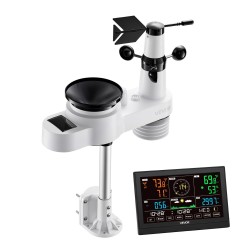 Langaton 5-toiminen sääasema 7,5 tuuman VA-näytöllä aurinkoavusteisella ulkoanturilla