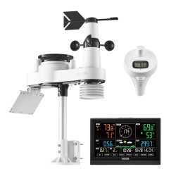 Sääasema 7 toimintoinen ulkoanturi aurinkokennolla Wi Fi sovellustuki 190 5 mm näyttö allaslämpömittari