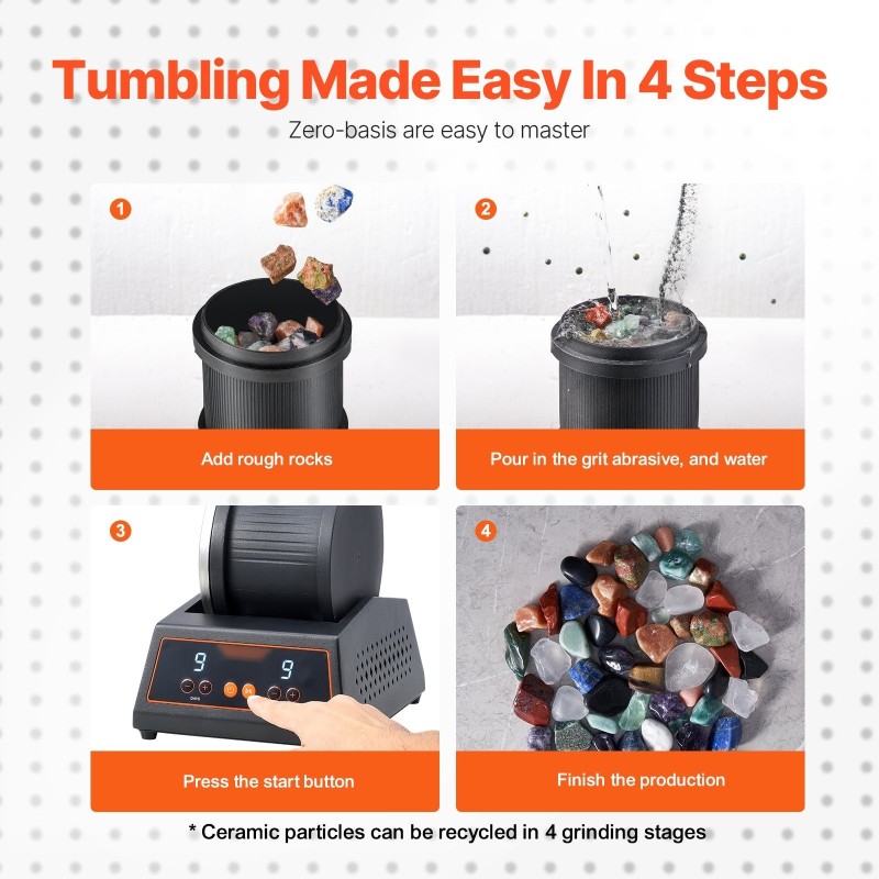 Kivirumpu 1,8 kilogramman kapasiteetilla kylmävalssattu teräsrunko suoravetoinen moottori yhdeksän nopeutta