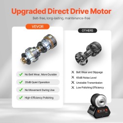 Kivirumpusetti ABS-muovi 4 paunan kapasiteetti 9 nopeutta 9 päivän ajastin