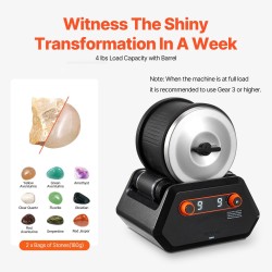 Kivirumpusetti ABS-muovi 4 paunan kapasiteetti 9 nopeutta 9 päivän ajastin