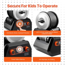 Kivirumpusetti ABS-muovi 4 paunan kapasiteetti 9 nopeutta 9 päivän ajastin