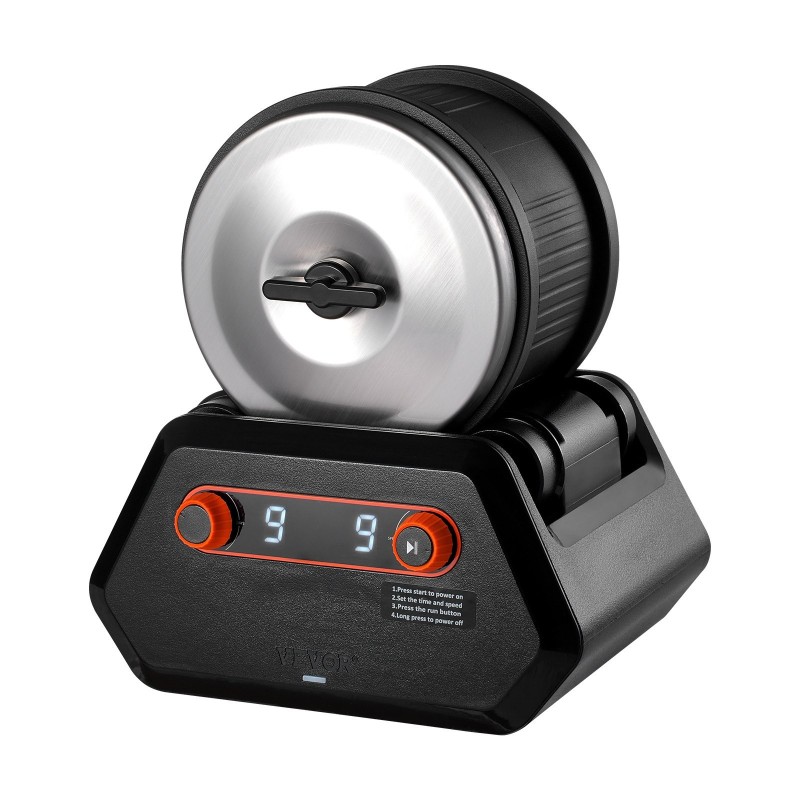 Kivirumpusetti ABS-muovi 4 paunan kapasiteetti 9 nopeutta 9 päivän ajastin