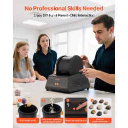 Kivirumpu suurikapasiteettisella rummulla 1–4 nopeusasetusta hiljainen ylikuormitussuojalla virrankatkaisumuistilla kotikäyttöön