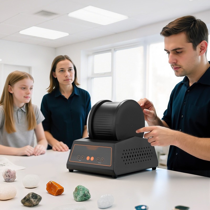 Kivirumpu suurikapasiteettisella rummulla 1–4 nopeusasetusta hiljainen ylikuormitussuojalla virrankatkaisumuistilla kotikäyttöön