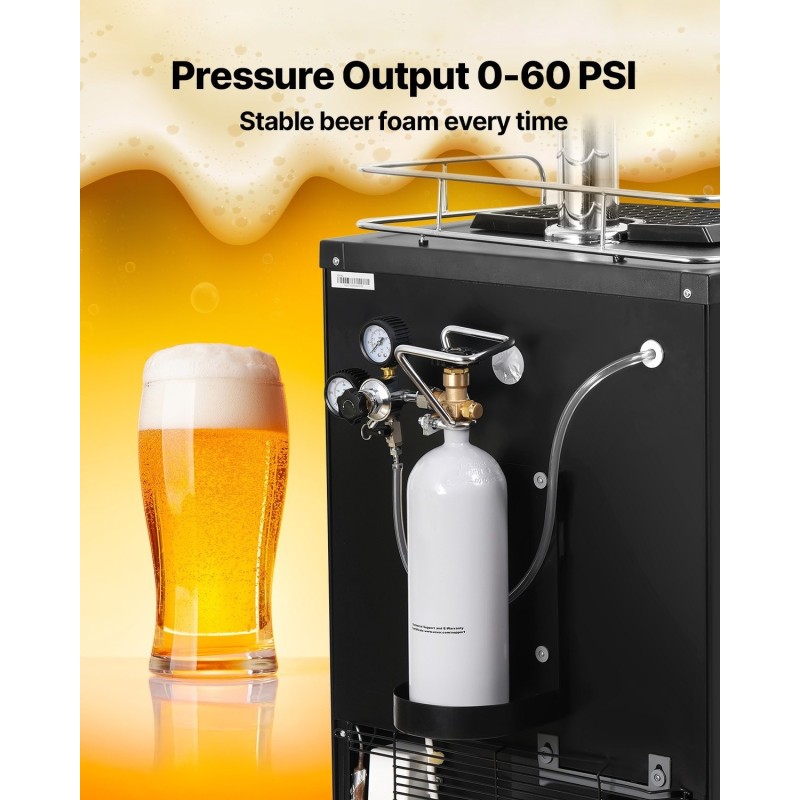 CO2-säiliö seosteräksinen 2 kg harmaa suihkupinnoite DIN477-venttiili TUV-hyväksytty