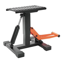 Maastomoottoripyörän nostoteline teräs 200 kg hydraulinen säädettävä korkeus 255–460 mm