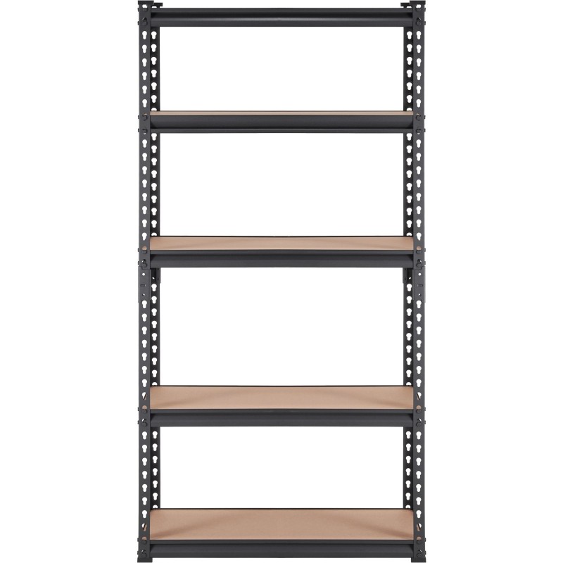 Metallinen 5-tasoinen säädettävä hyllykkö SPCC-hiiliteräs MDF 75x30x152 cm 907 kg