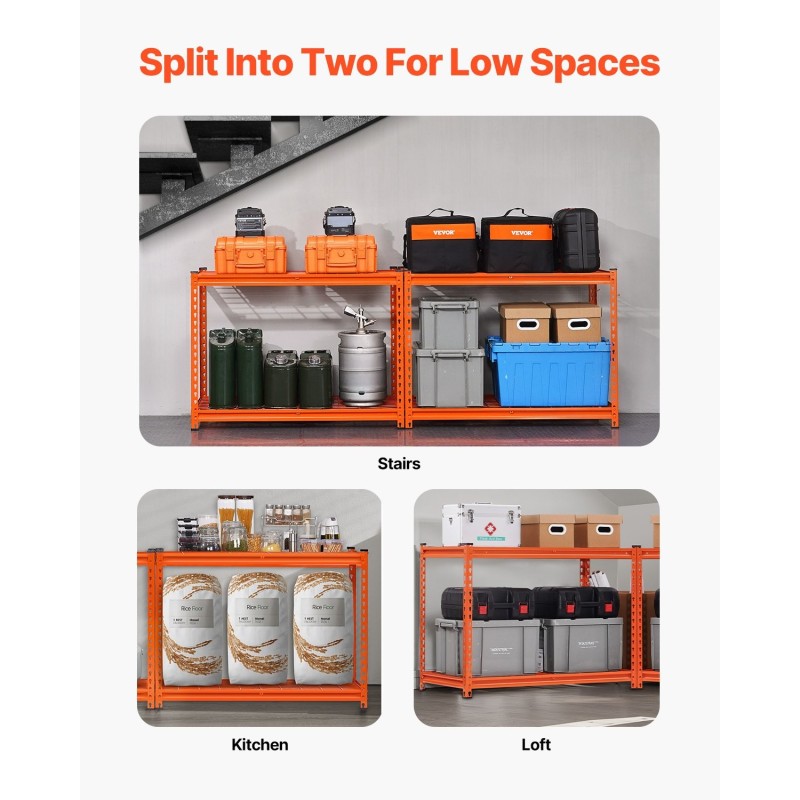 Varastohylly jauhemaalattua terästä nelitasoinen 508×1016×1524 mm 1089 kg