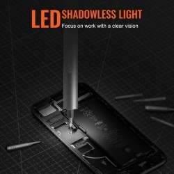 Miniruuvimeisseli 4V ladattava 24 kärkeä S2-terästä valolla 350mAh akulla