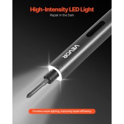 Sähköinen tarkkuusruuvimeisseli 52 S2-teräskärkeä Type-C-lataus LED puhelimille ja läppäreille