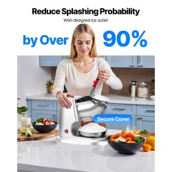 Jäämurskain sähkökäyttöinen ruostumaton teräs neljä terää sata kiloa tunnissa koti ja ammattikäyttö