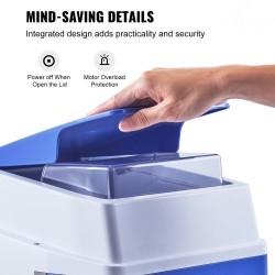 Jäämurskain sähkökäyttöinen ammattikäyttöön 120 kiloa tunnissa 650 wattia neliteräinen ruostumattomasta teräksestä