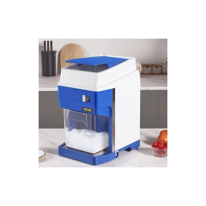 Jäämurskain sähkökäyttöinen ammattikäyttöön 120 kiloa tunnissa 650 wattia neliteräinen ruostumattomasta teräksestä