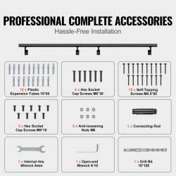 Seinäkiinnitteinen alumiiniseosinen käsijohde portaisiin 3658 mm 50x2 mm jauhemaalattu musta