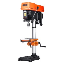 Pöytämallinen pylväsporakone 12-tuumainen 750 W kallistuvalla 0–45° työpöydällä LED-työvalolla röntgentähtäyksellä