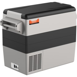 Kompressorikäyttöinen autokylmälaukku 52 l kaksivyöhykkeinen toimii 12/24 V ja 100–240 V verkkojännitteellä