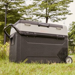 Kannettava kompressorijääkaappi pakastin 38 l kaksialueinen autoon ja kotiin