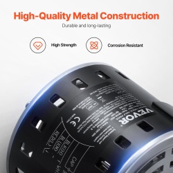 Puhallinmoottori 1/5 hevosvoimaa 220V 3-nopeuksinen 10mmx20mm akseli kondensaattori mukana