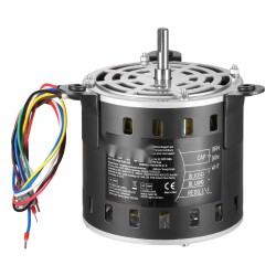 Puhallinmoottori 1/5 hevosvoimaa 220V 3-nopeuksinen 10mmx20mm akseli kondensaattori mukana