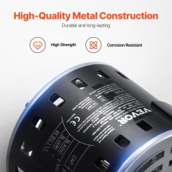 Puhallinmoottori metallirunkoinen 1/2 hevosvoimaa 220V 3-nopeuksinen 10mm akseli 20mm kondensaattorilla