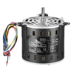 Puhallinmoottori metallirunkoinen 1/2 hevosvoimaa 220V 3-nopeuksinen 10mm akseli 20mm kondensaattorilla