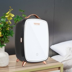 Pieni jääkaappi kuuden litran kahdeksalle tölkille termoelektrinen jäähdytys ja lämmitys