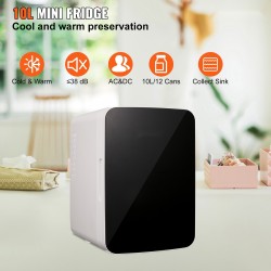 Minijääkaappi 10 l 12 tölkkiä jäähdytys ja lämmitys verkkovirta autoliitäntä