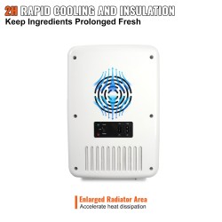 Minijääkaappi 10 l 12 tölkkiä jäähdytys ja lämmitys verkkovirta autoliitäntä