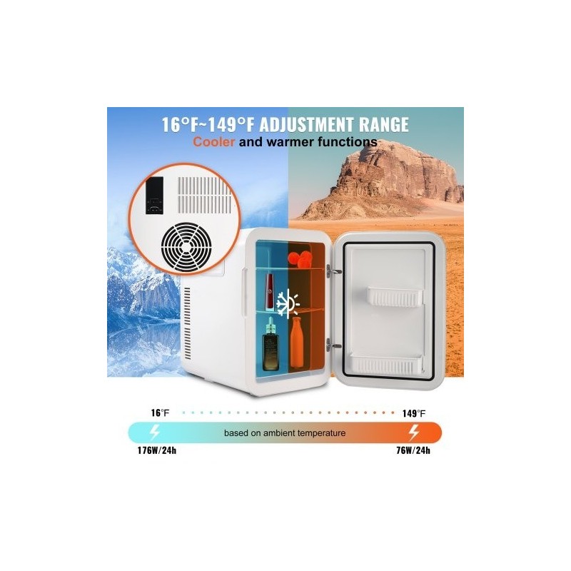 Minijääkaappi 20 l 22 tölkkiä viilennys ja lämmitys 12V verkkovirralla