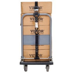 Kuormansidontaliinat polyesteri leveys 40 mm pituus 2 4 m 4 kappaletta pehmustetut kahvat