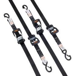 Kuormansidontaliinat polyesteri leveys 40 mm pituus 2,4 m 4 kappaletta pehmustetut kahvat