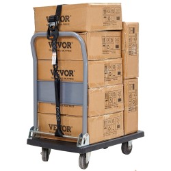 Kuormansidontaliinat polyesteri leveys 40 mm pituus 2,4 m 4 kappaletta pehmustetut kahvat