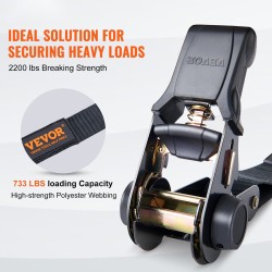 Räikkäkuormaliinat polyesteri 25 mm 4,6 m 4 kappaletta murtolujuus 998 kg