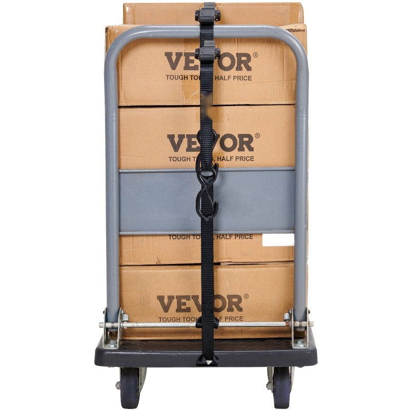 Räikkäkuormaliinat polyesteri 25 mm 4,6 m 4 kappaletta murtolujuus 998 kg