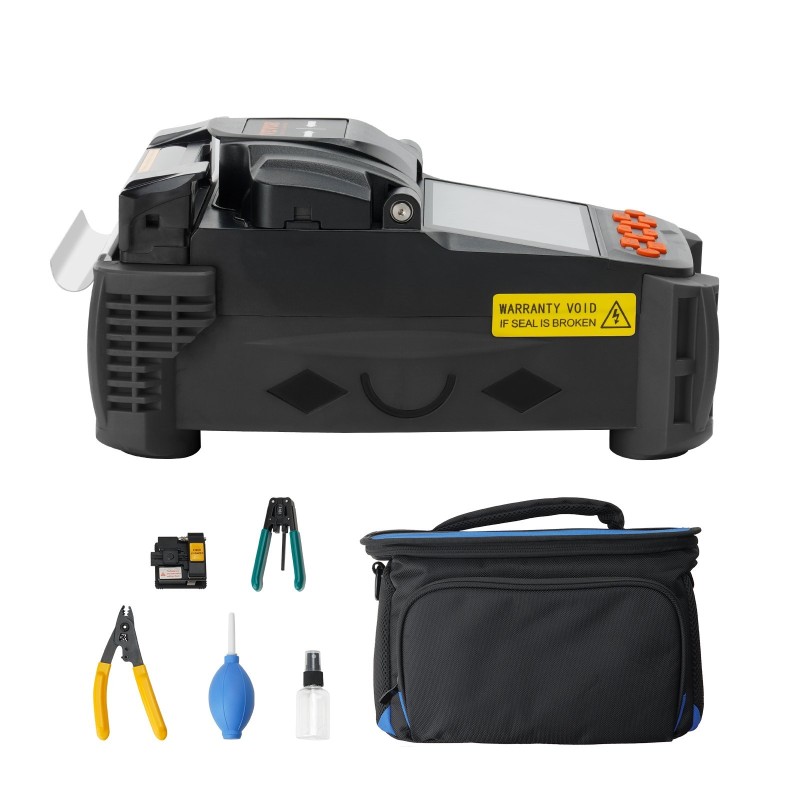 Kuituhitsauslaite 6 moottoria ydinkohdistus 10,16 cm digitaalinen näyttö automaattitarkenteinen kuitupidin