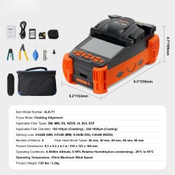 Kuituhitsauslaite 4 moottoria vaippakohdistus automaattitarkennus 10,16 cm digitaalinen näyttö säänkestävä