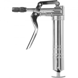 Pistoolikahvainen rasvaprässi hiiliteräs alumiiniseos 120 cm3 korkeapaineinen joustavalla letkulla